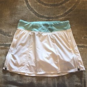 Athleta Girl Skirt with Zippered Pleats